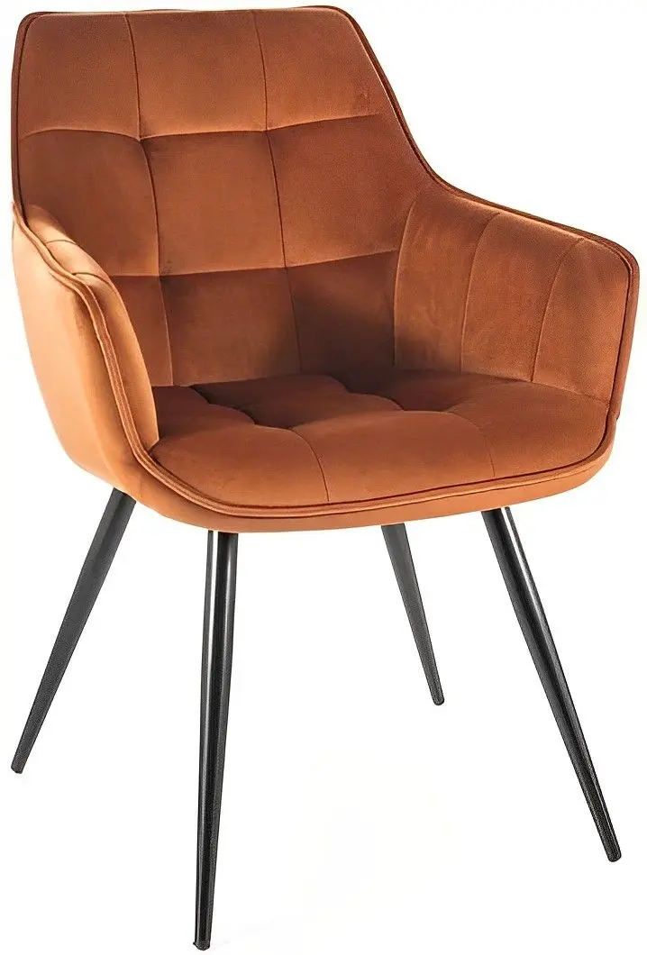Scaun Signal Lilia Velvet (Cinnamon/Black)