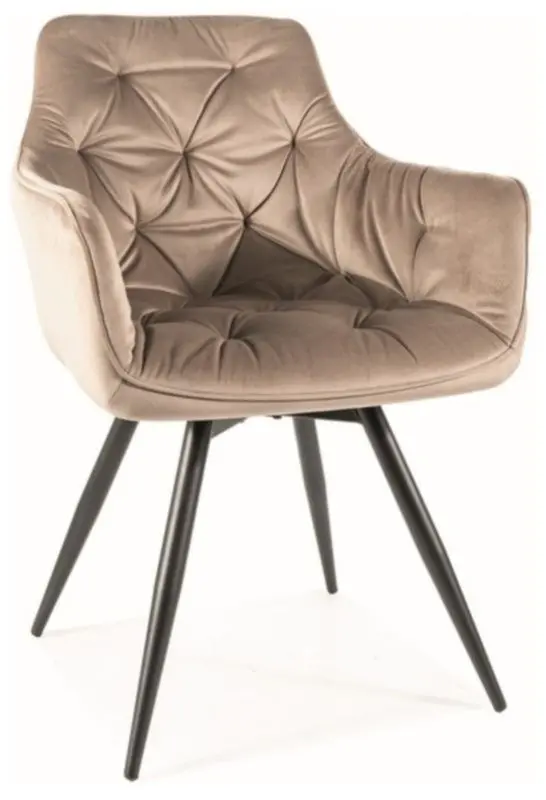 Стул Signal Mango Bluvel 40 (Dark Beige/Black)