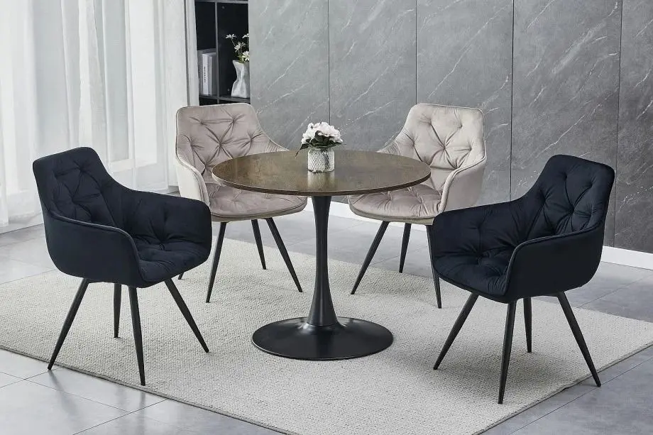 Стул Signal Mango Bluvel 40 (Dark Beige/Black)