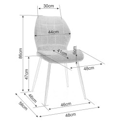 Scaun Signal Mike Bluvel 14 (Grey/Black) Thumb