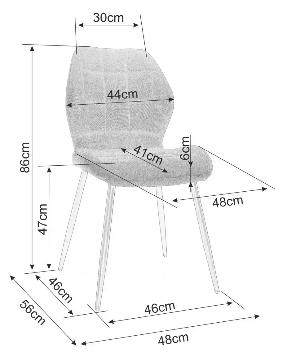 Scaun Signal Mike Bluvel 14 (Grey/Black)