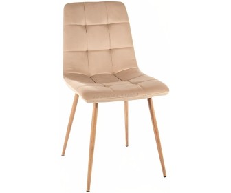 Scaun Signal Mila D Velvet (Beige/Oak)