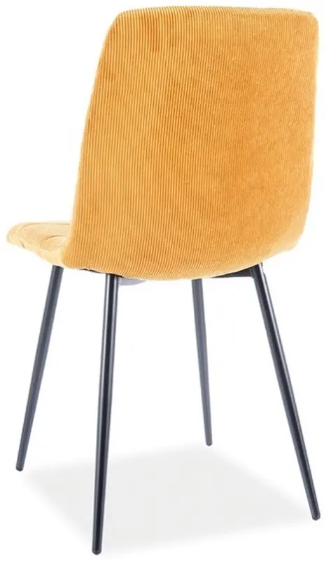 Scaun Signal Mila Sztruks (Black/Curry) - 2