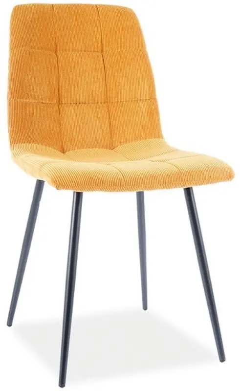 Scaun Signal Mila Sztruks (Black/Curry)