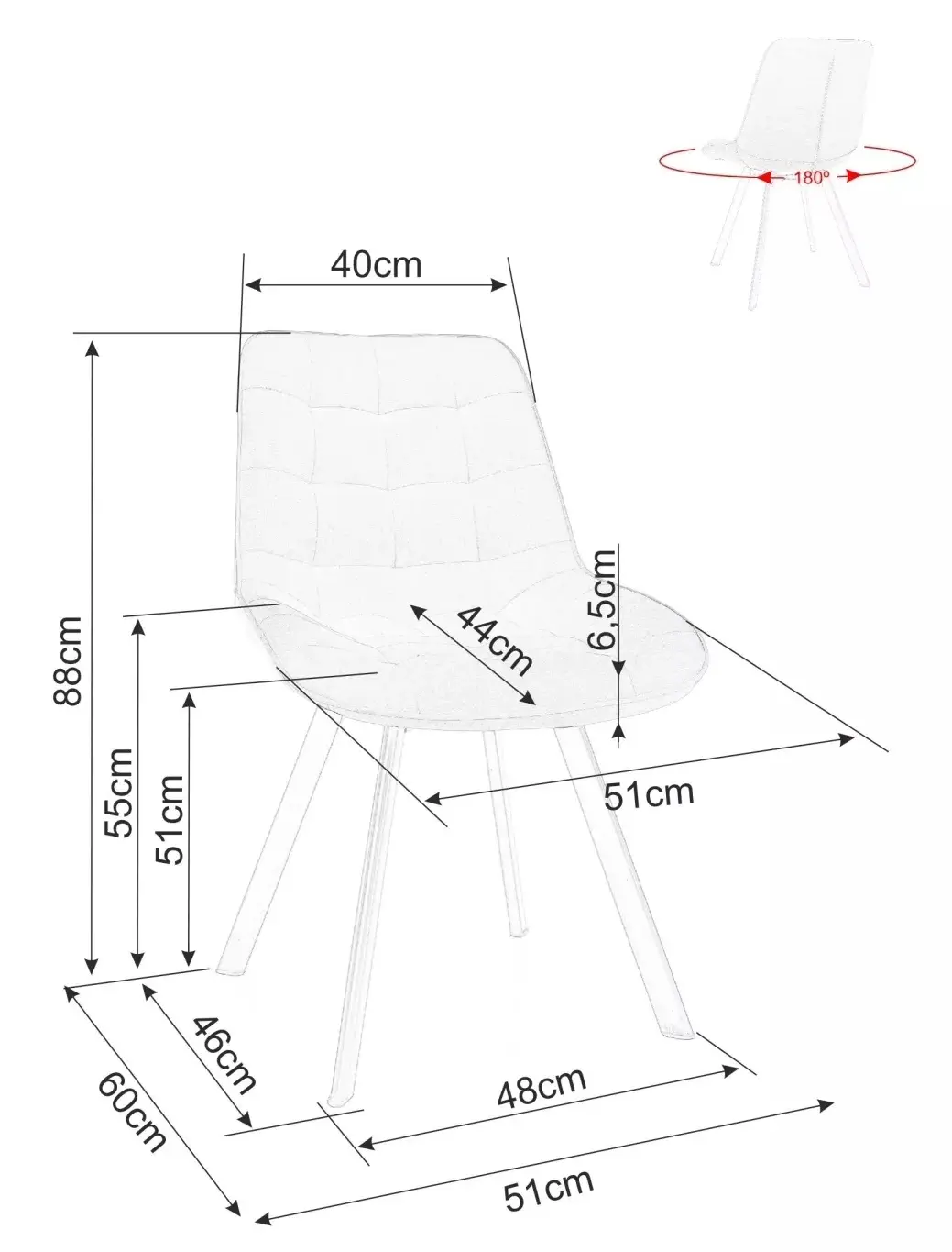 Scaun Signal Monti Bluvel 38 (Cappuccino/Black) - 6