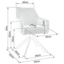 Scaun Signal Notti Brego 07 (Grey/Black) Thumb