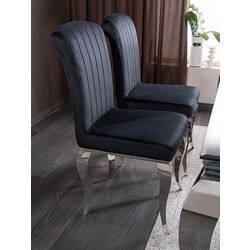 Стул Signal Prince Velvet (Chrome/Black) Thumb