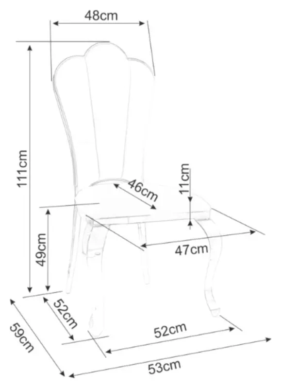 Scaun Signal Queen Bluvel 19 (Black/Gold)
