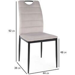 Scaun Signal Rip Velvet (Gray Light/Black) Thumb