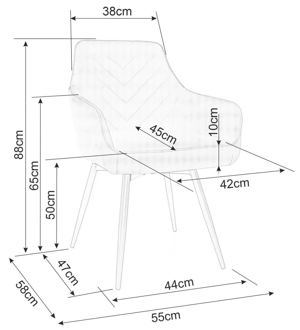 Стул Signal Servio Bluvel 14 (Grey/Black) - 7