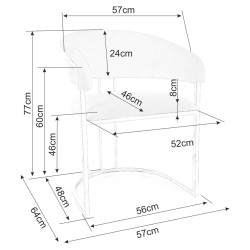 Scaun Signal Tulipe Bluvel 28 (Beige/Gold) Thumb