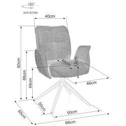 Scaun Signal Wing Brego 40 (Cappuccino/Black) Thumb