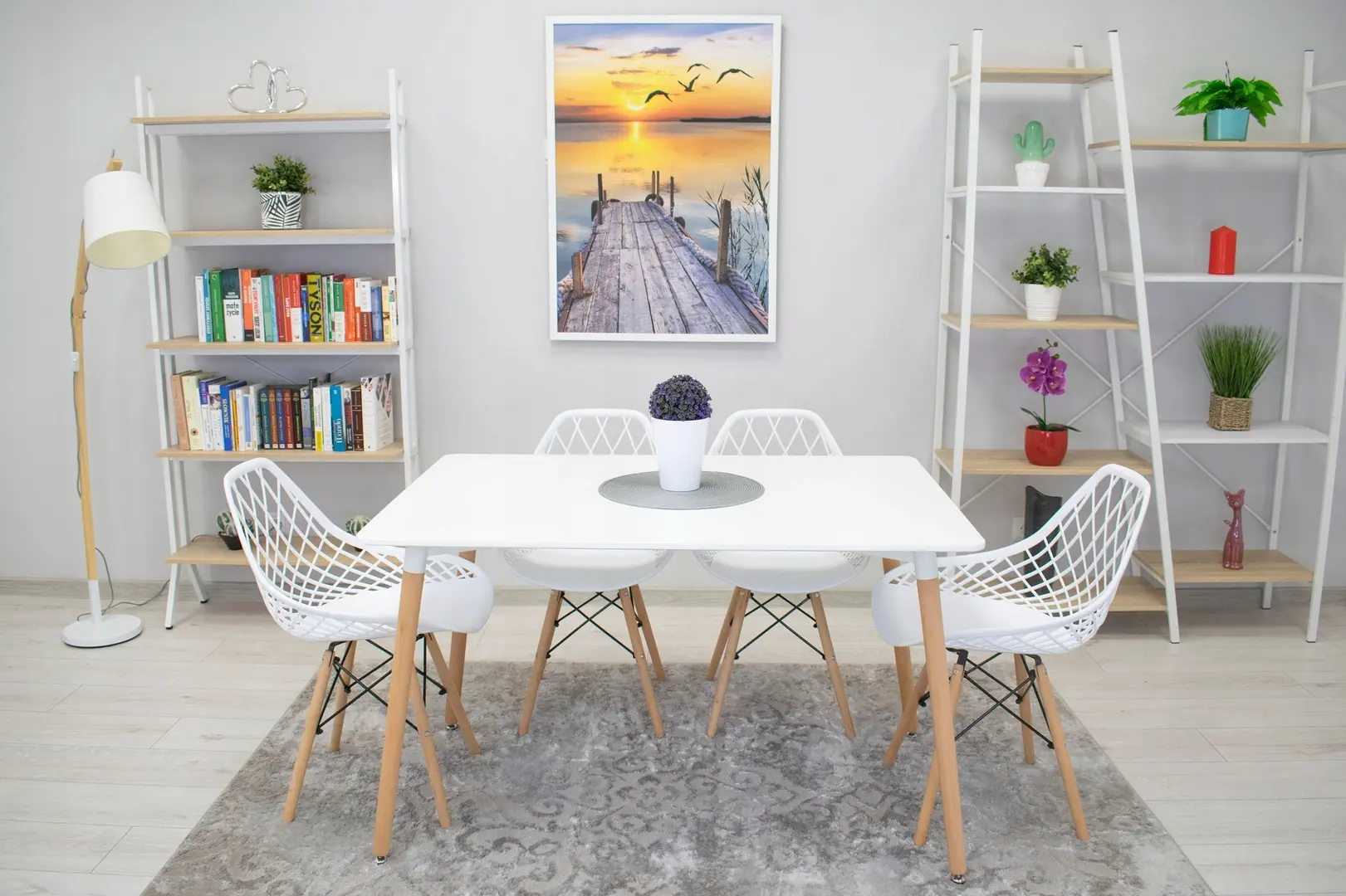 Scaun Sunrise C-73 PP (White/Beech)