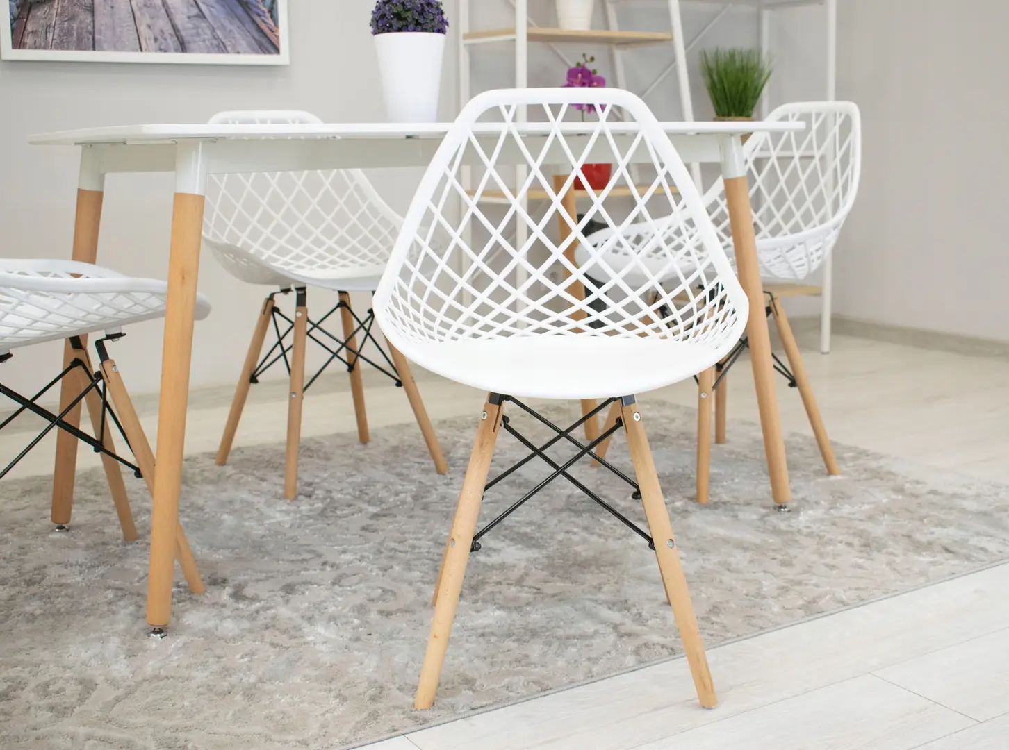 Scaun Sunrise C-73 PP (White/Beech)