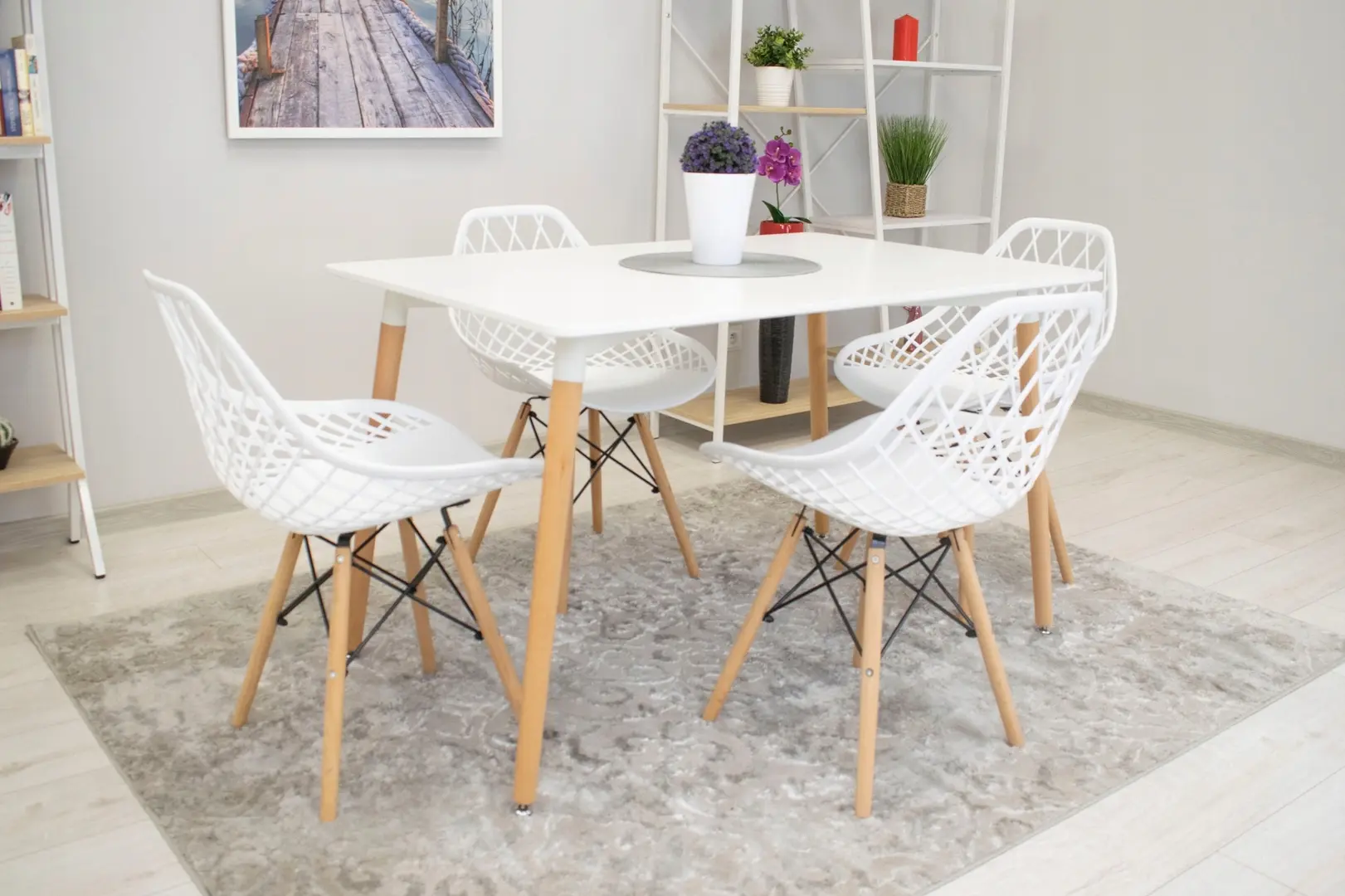 Scaun Sunrise C-73 PP (White/Beech)