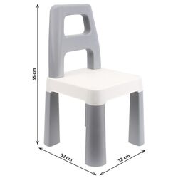 Scaun pentru copii TechnoK 0198 (White/Grey) Thumb