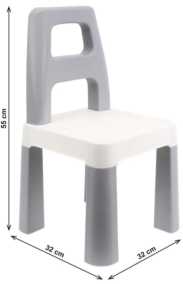 Scaun pentru copii TechnoK 0198 (White/Grey) - 5