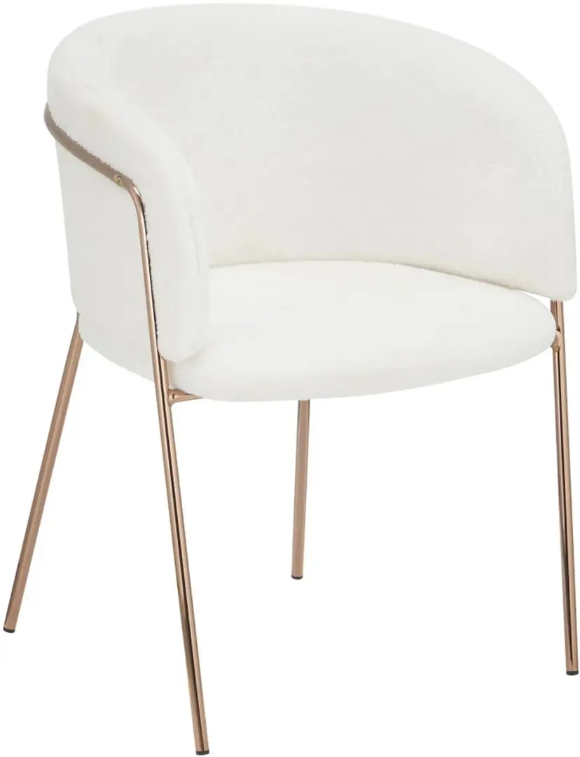 Scaun Tempo Kondela Adimar (White Ivory/Rose Gold)