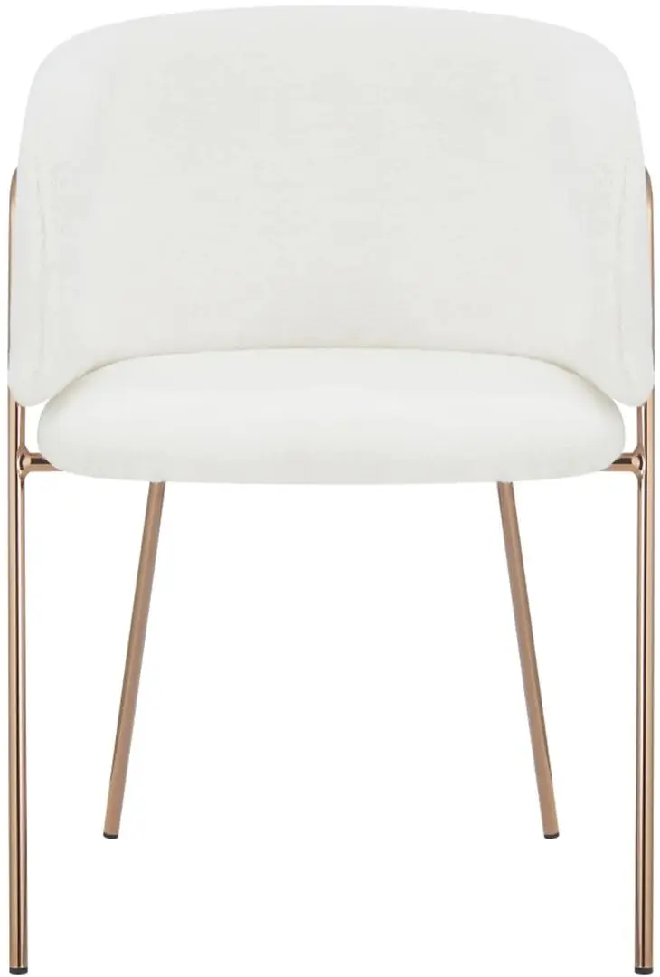 Scaun Tempo Kondela Adimar (White Ivory/Rose Gold)