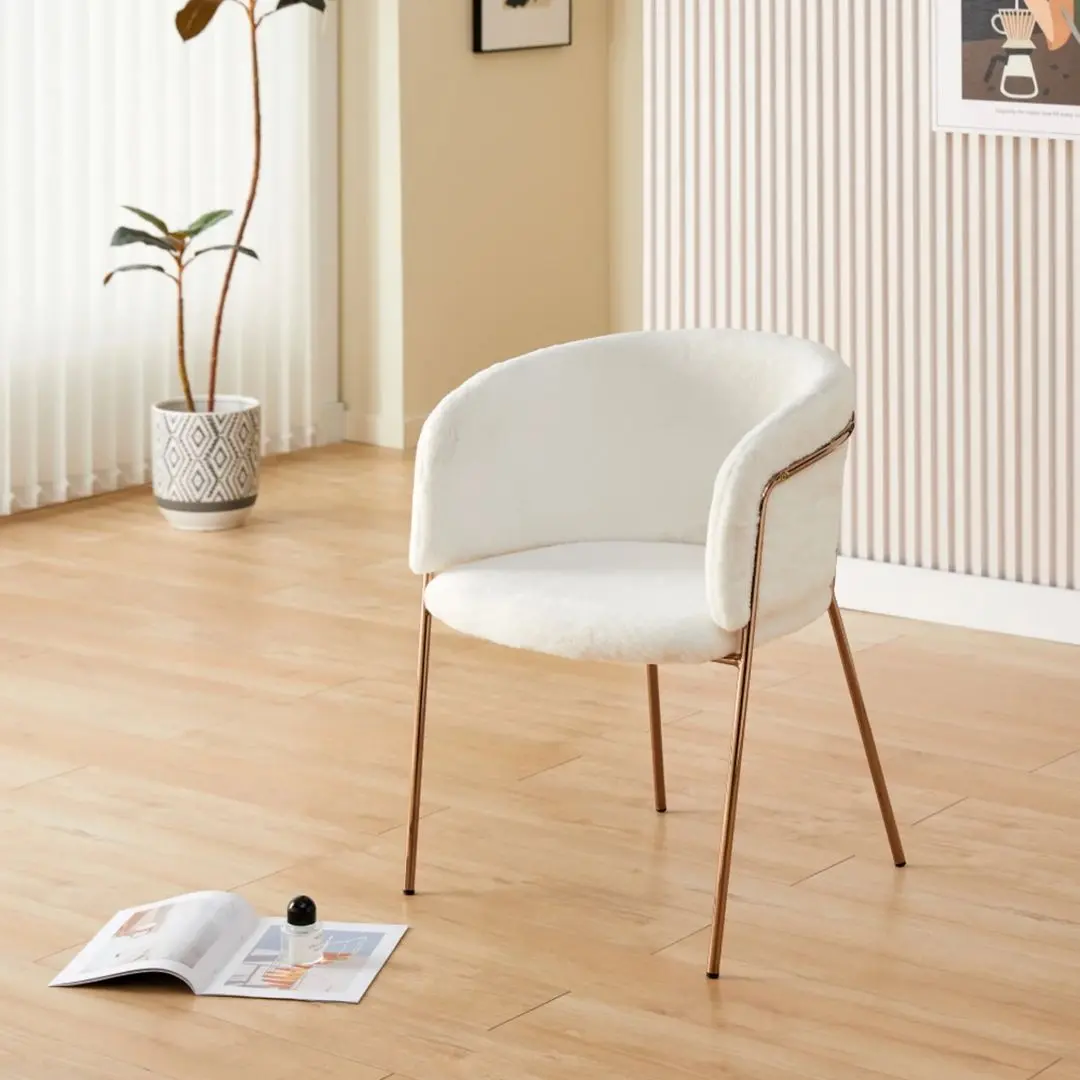 Scaun Tempo Kondela Adimar (White Ivory/Rose Gold)