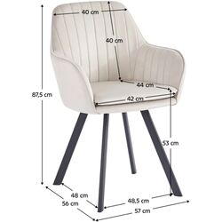 Scaun Tempo Kondela Auril Bluvel 30 (Beige Grey) Thumb