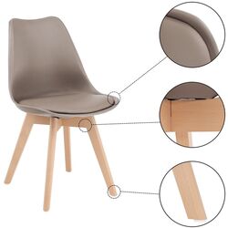 Scaun Tempo Kondela Bali 2 (Grey-brown/Beech) Thumb