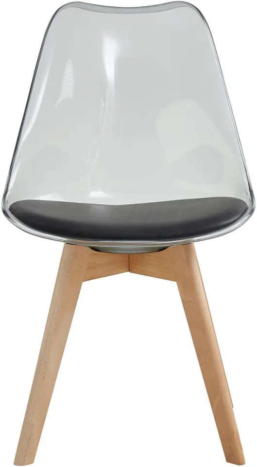 Стул Tempo Kondela Bali 2 New (Transparent Black/Black/Beech)