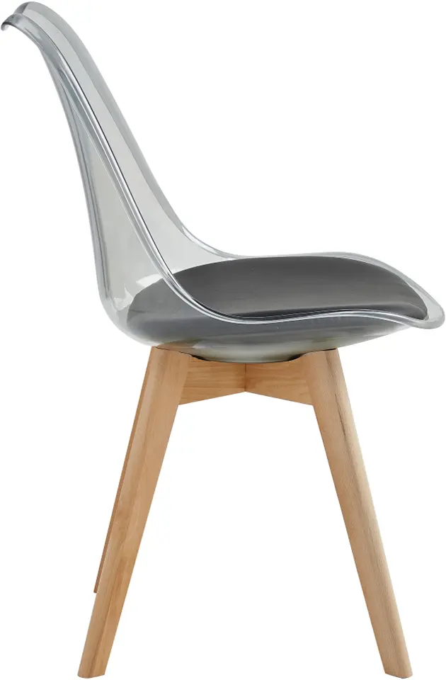 Стул Tempo Kondela Bali 2 New (Transparent Black/Black/Beech)