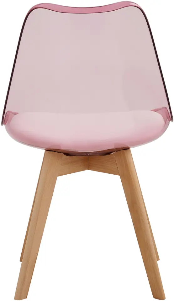 Scaun Tempo Kondela Bali 2 New (Transparent Pink/White/Beech)