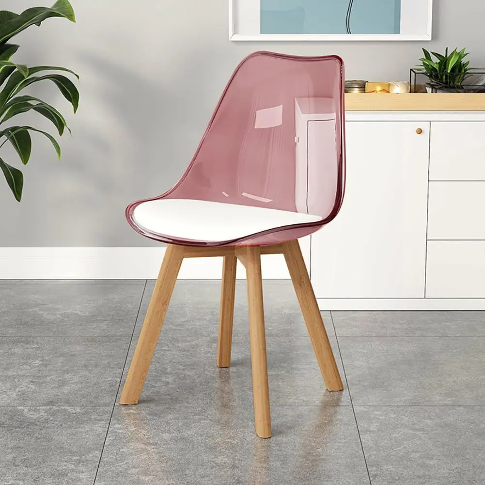 Scaun Tempo Kondela Bali 2 New (Transparent Pink/White/Beech)