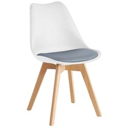 Стул Tempo Kondela Bali 2 (White/Grey/Beech) Thumb