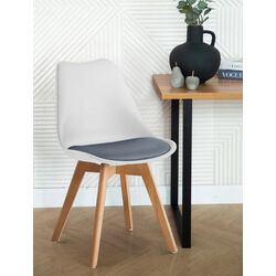 Scaun Tempo Kondela Bali 2 (White/Grey/Beech)
