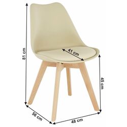 Стул Tempo Kondela Bali New (Vanilla Cappuccino/Beech) Thumb