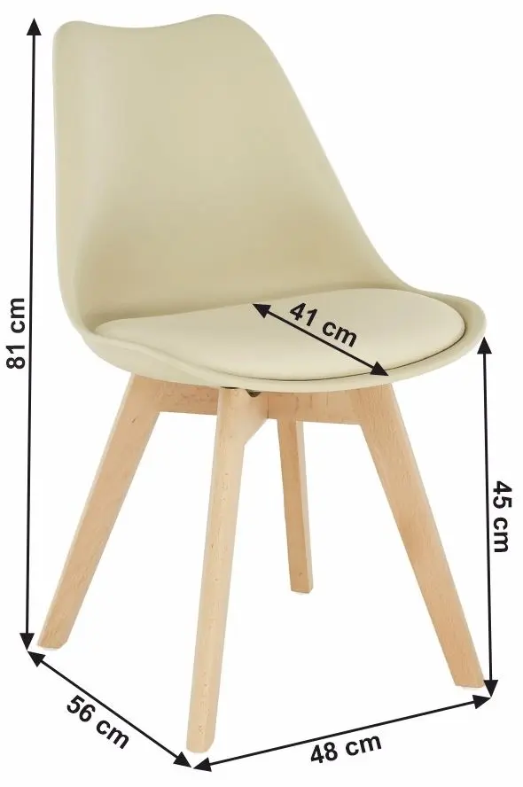 Стул Tempo Kondela Bali New (Vanilla Cappuccino/Beech) - 12