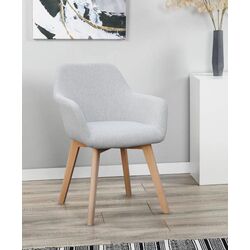 Scaun Tempo Kondela Clorin (Light-Grey/Oak)