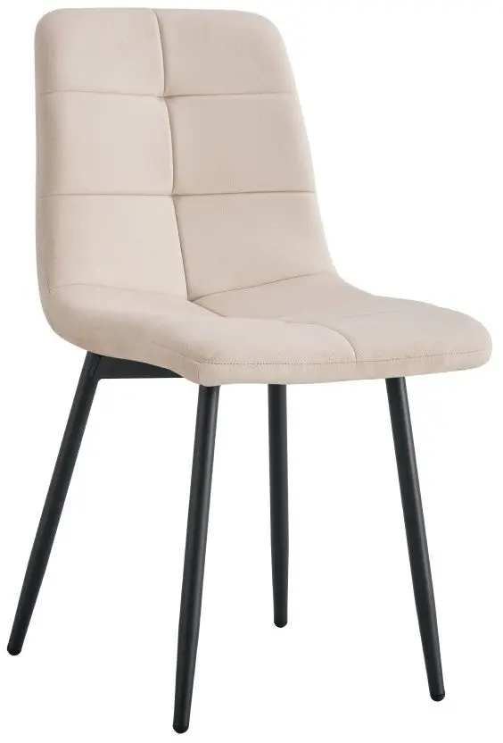 Scaun Tempo Kondela Damia Tip 1 Velvet (Beige/Black)