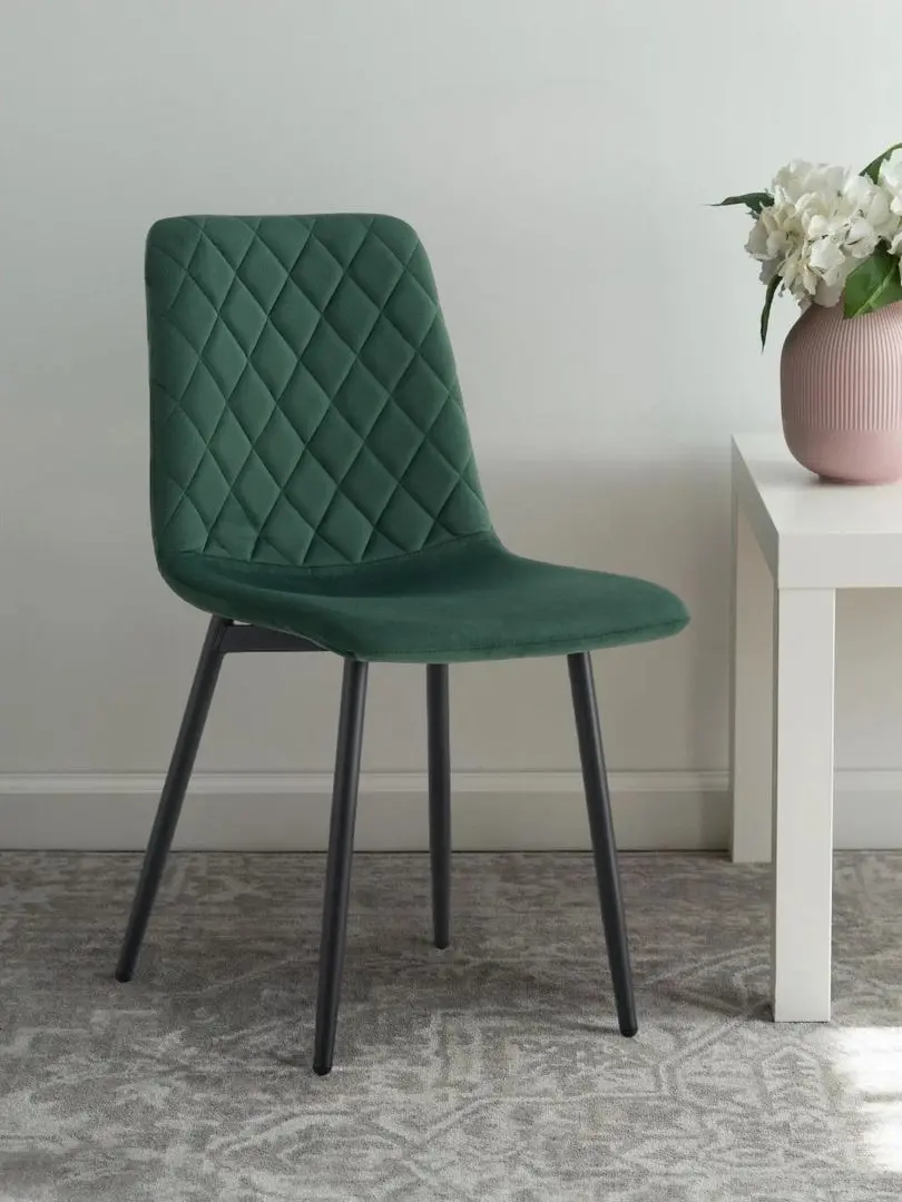 Scaun Tempo Kondela Damia Tip 2 Velvet (Smarald/Black)