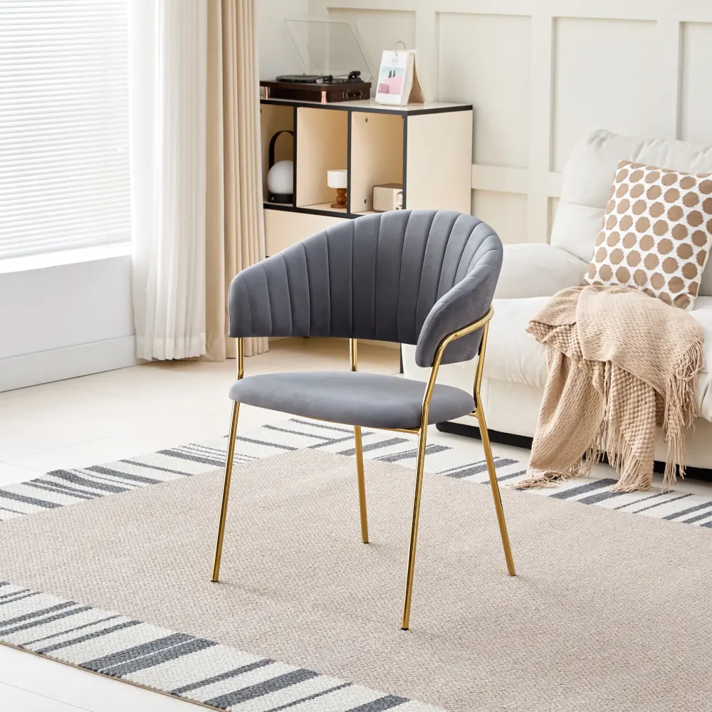 Scaun Tempo Kondela Dasmin Tip 1 (Gray Brown/Gold)