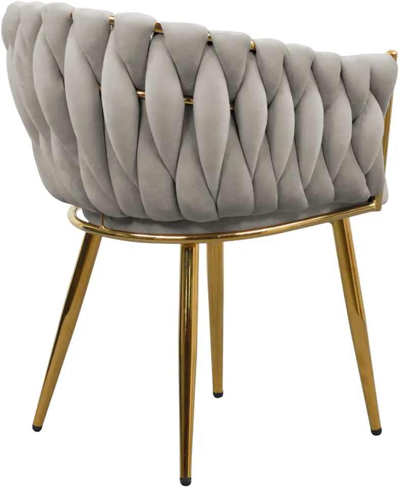 Scaun Tempo Kondela Deila (Gray Brown Taupe/Gold)