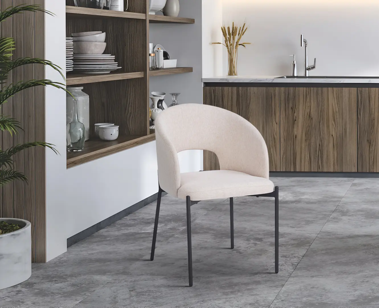 Scaun Tempo Kondela Lonka (Beige/Black)