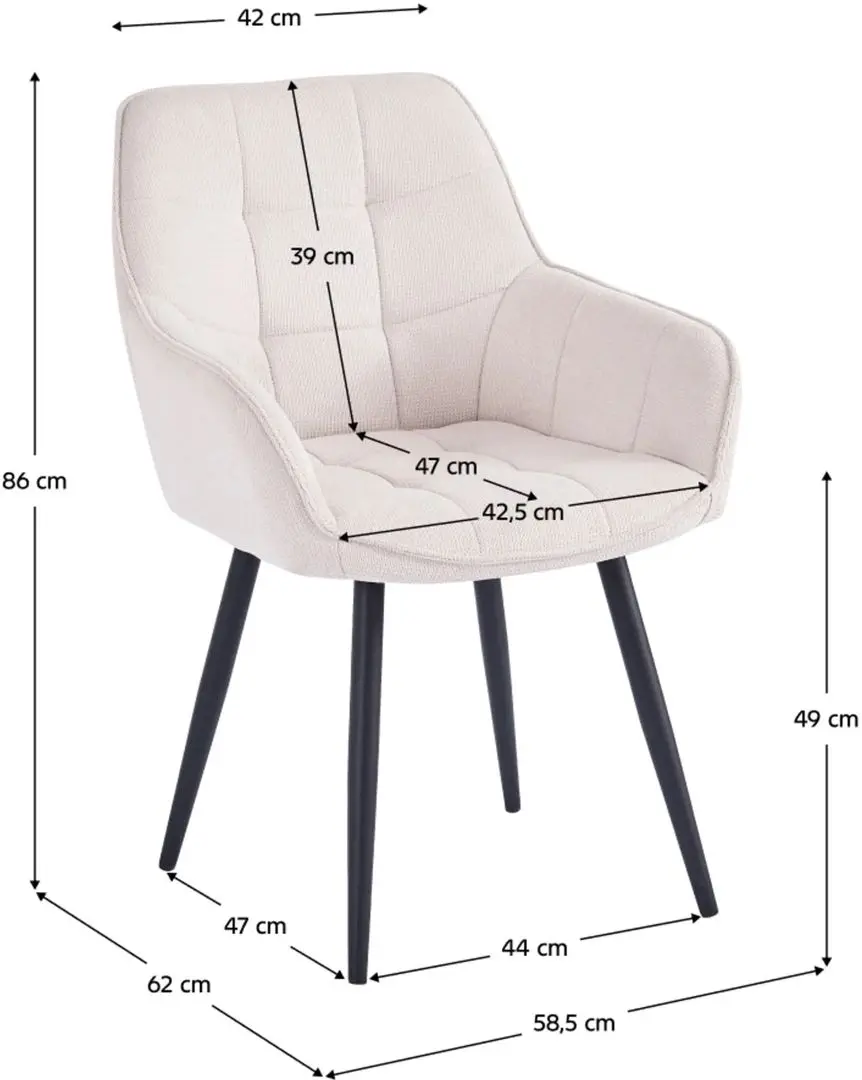 Стул Tempo Kondela Marken Vardo 25 (Beige/Black)