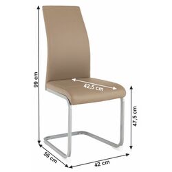 Scaun Tempo Kondela Nobata (Taupe/Gray) Thumb