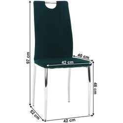 Scaun Tempo Kondela Oliva New (Smarald/Chrome) Thumb