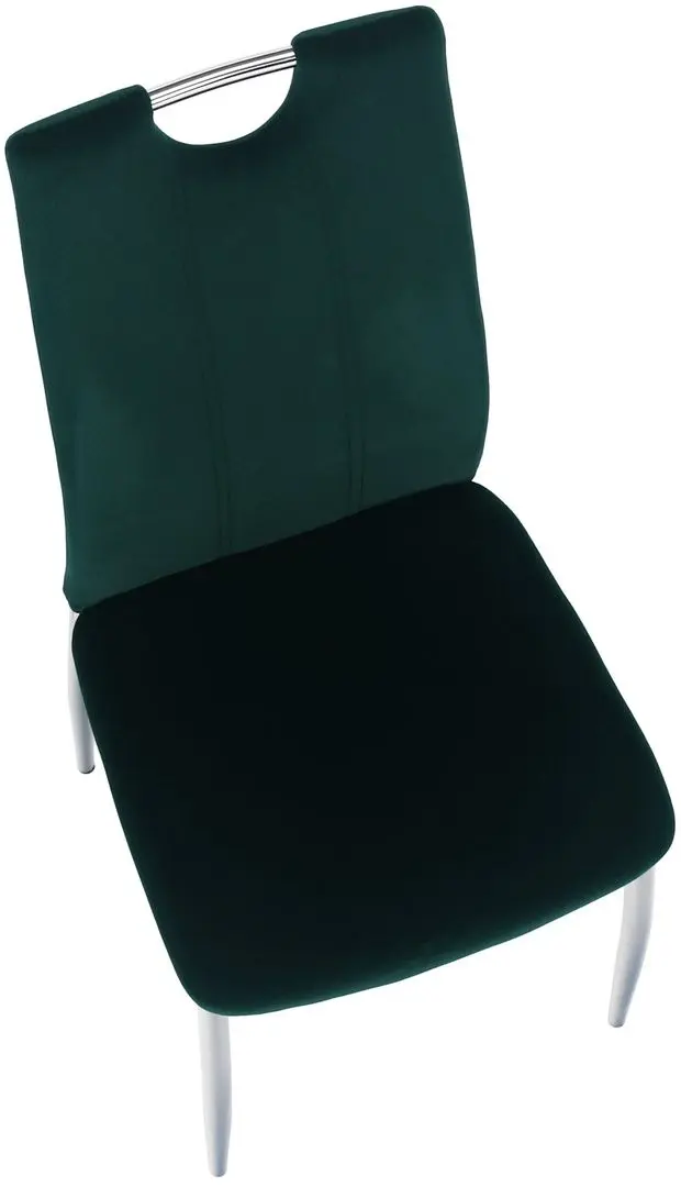 Scaun Tempo Kondela Oliva New (Smarald/Chrome)