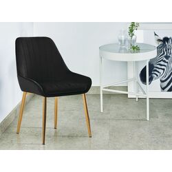 Scaun Tempo Kondela Perla (Black/Gold Chrome)