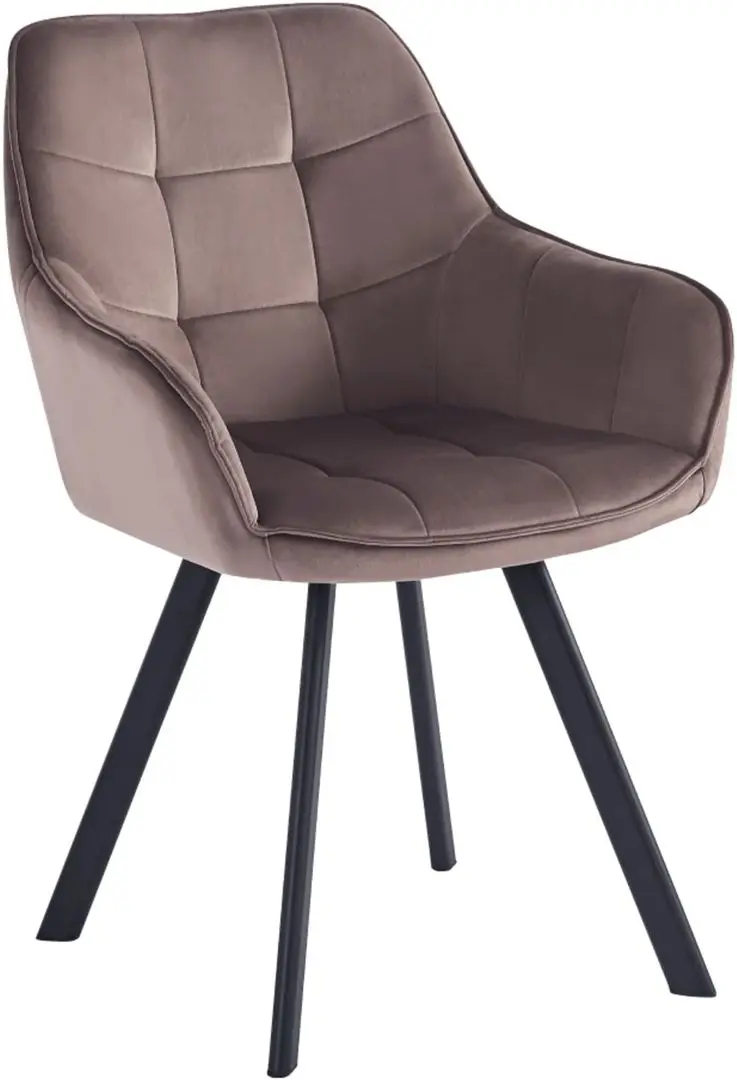 Стул Tempo Kondela Petin Bluvel 38 (Grey Brown/Black)