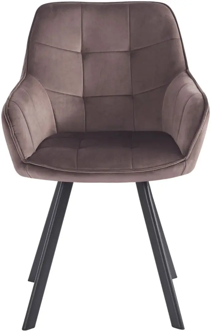 Стул Tempo Kondela Petin Bluvel 38 (Grey Brown/Black)