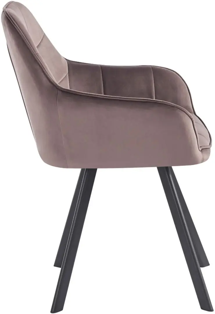 Стул Tempo Kondela Petin Bluvel 38 (Grey Brown/Black)