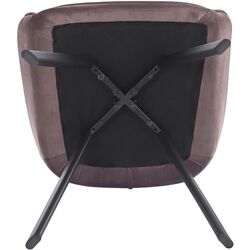 Стул Tempo Kondela Petin Bluvel 38 (Grey Brown/Black) Thumb