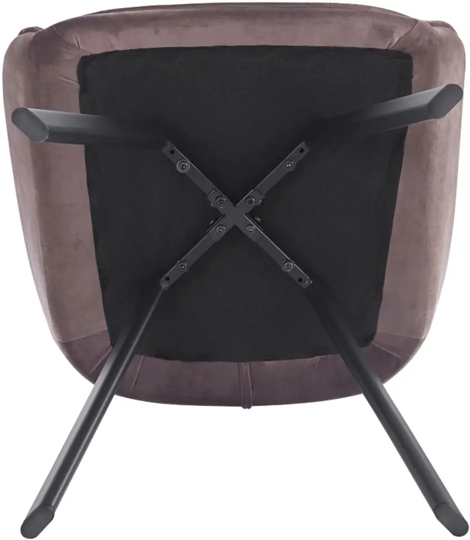 Стул Tempo Kondela Petin Bluvel 38 (Grey Brown/Black)